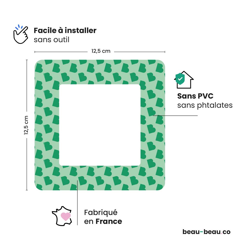Décoration pour prises et interrupteurs en dégradé