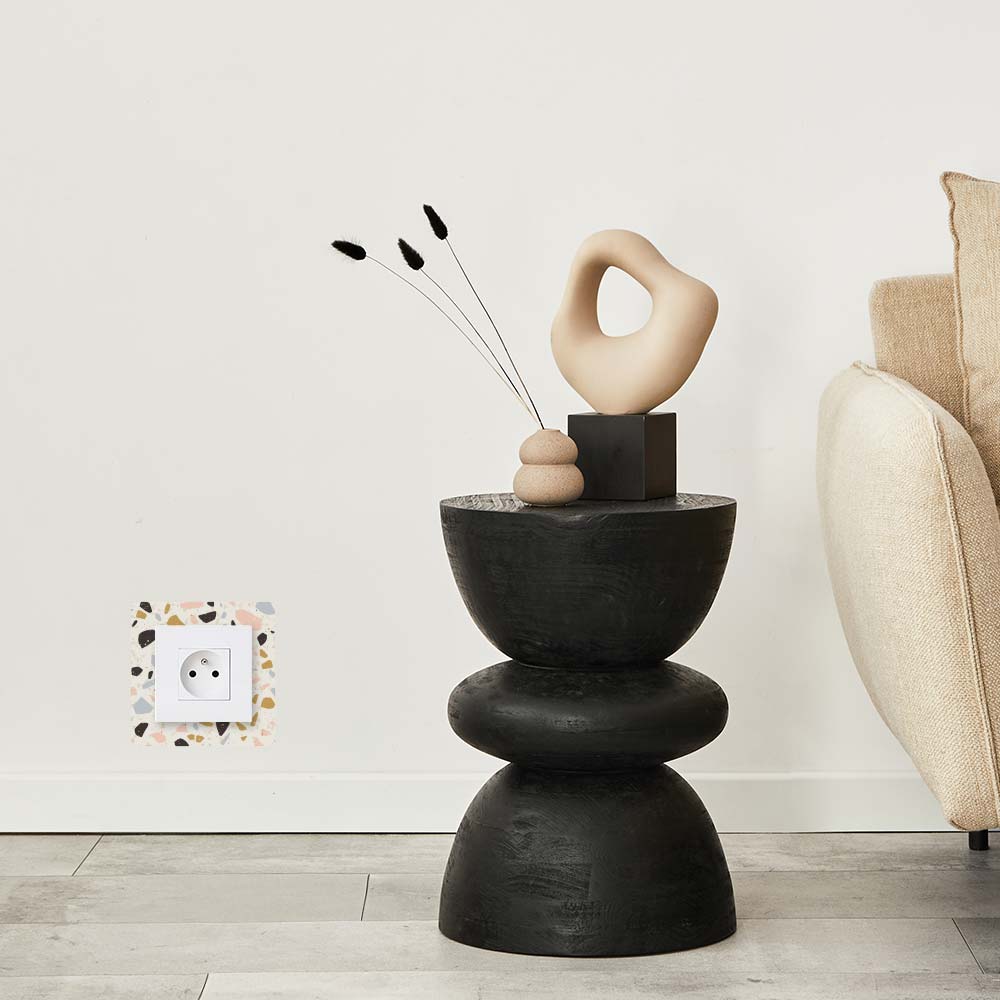 Décoration pour prises et interrupteurs Terrazzo