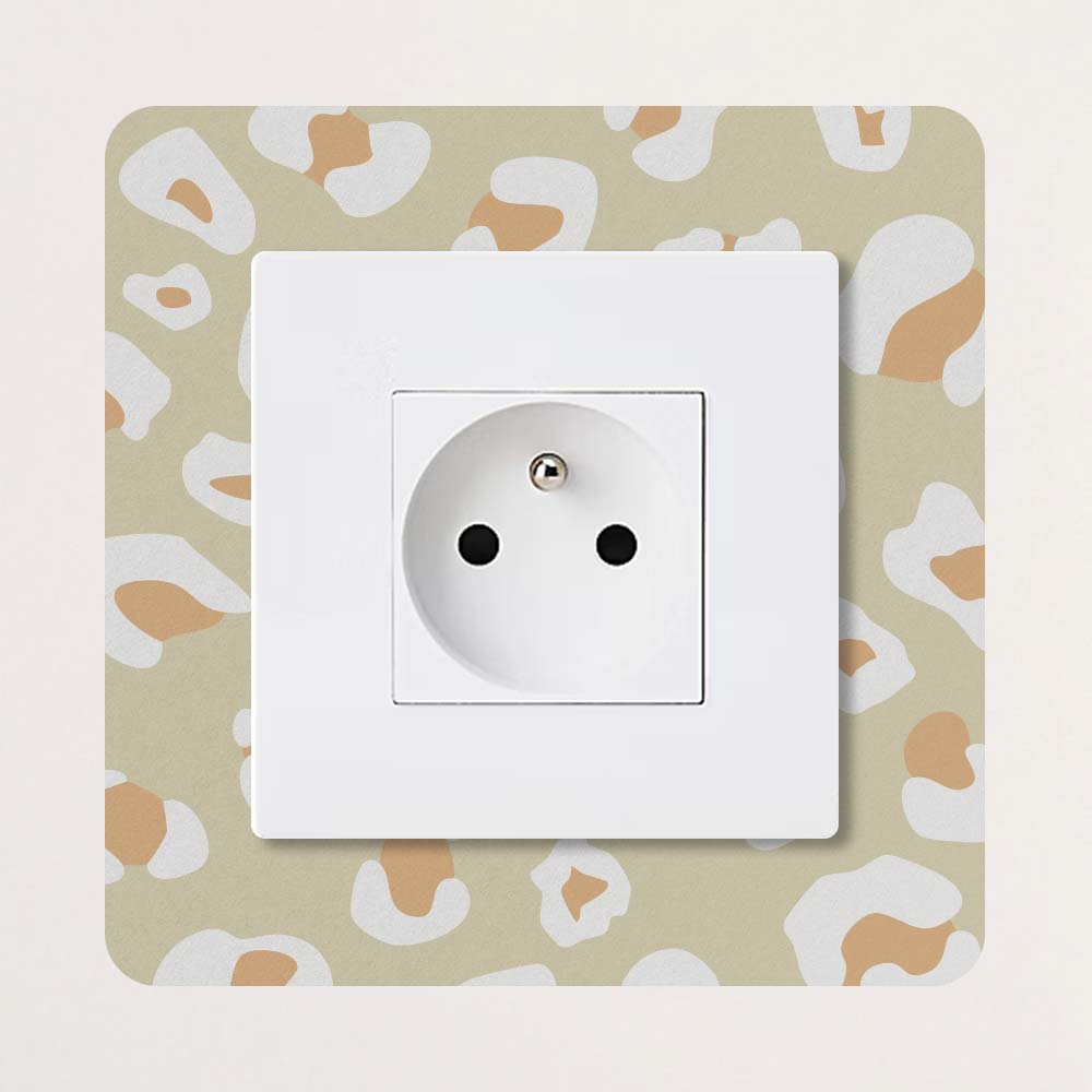 Décoration pour prises et interrupteurs Leopard