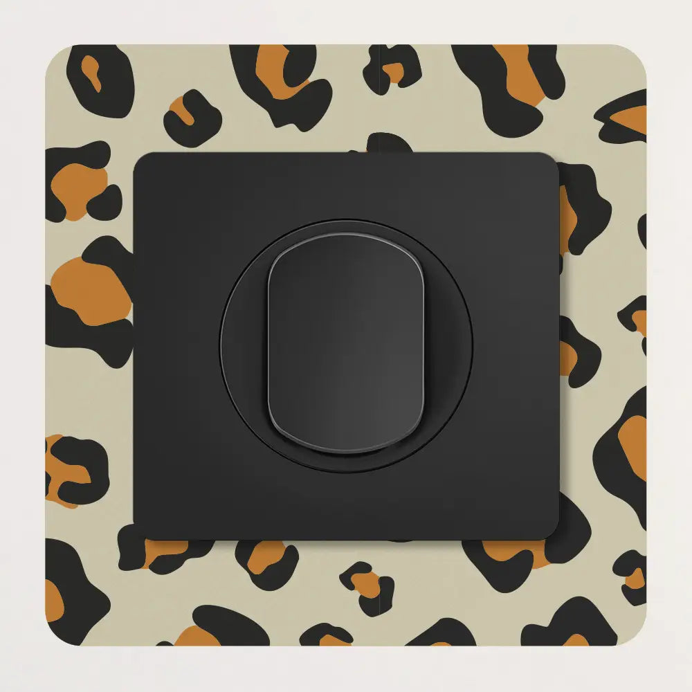 Décoration pour prises et interrupteurs Leopard