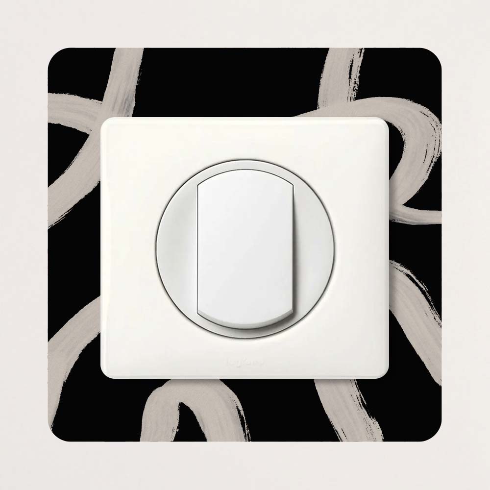 Décoration pour prises et interrupteurs Lignes Abstraites