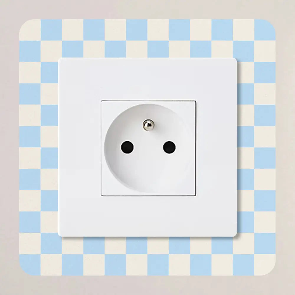 Décoration pour prises et interrupteurs Damier