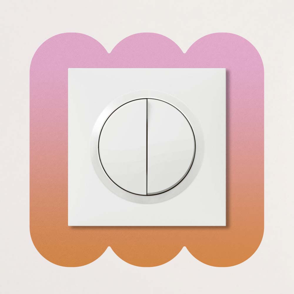 Décoration pour prises et interrupteurs en dégradé