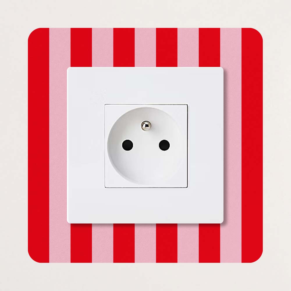 Décoration pour prises et interrupteurs Rayures