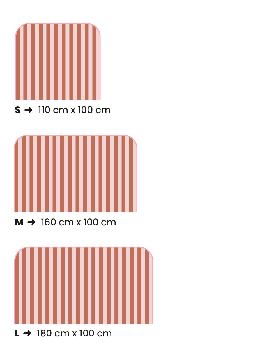 Tête de lit Rayures Terracotta