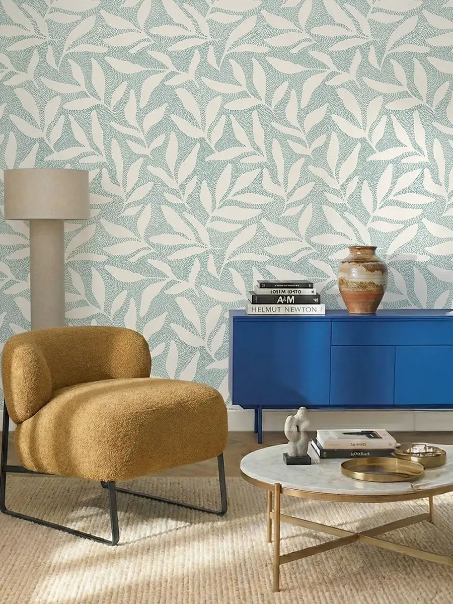 Papier peint feuilles Neora sur mesure