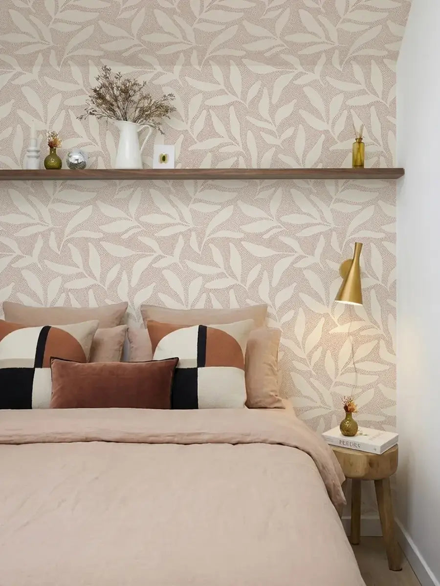 Papier peint feuilles Neora sur mesure
