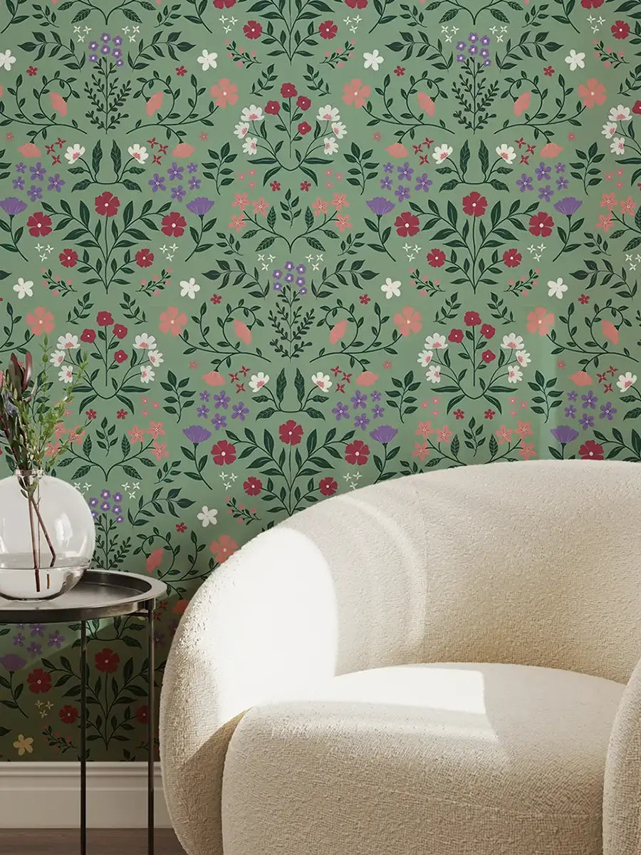 Papier peint Jardin Anglais sur mesure