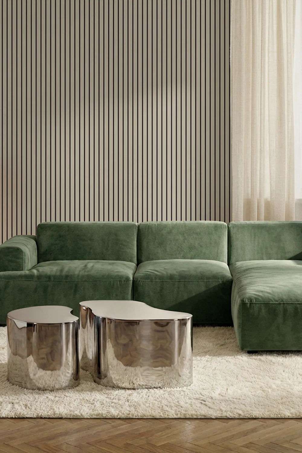 Papier peint Filigrane Greige