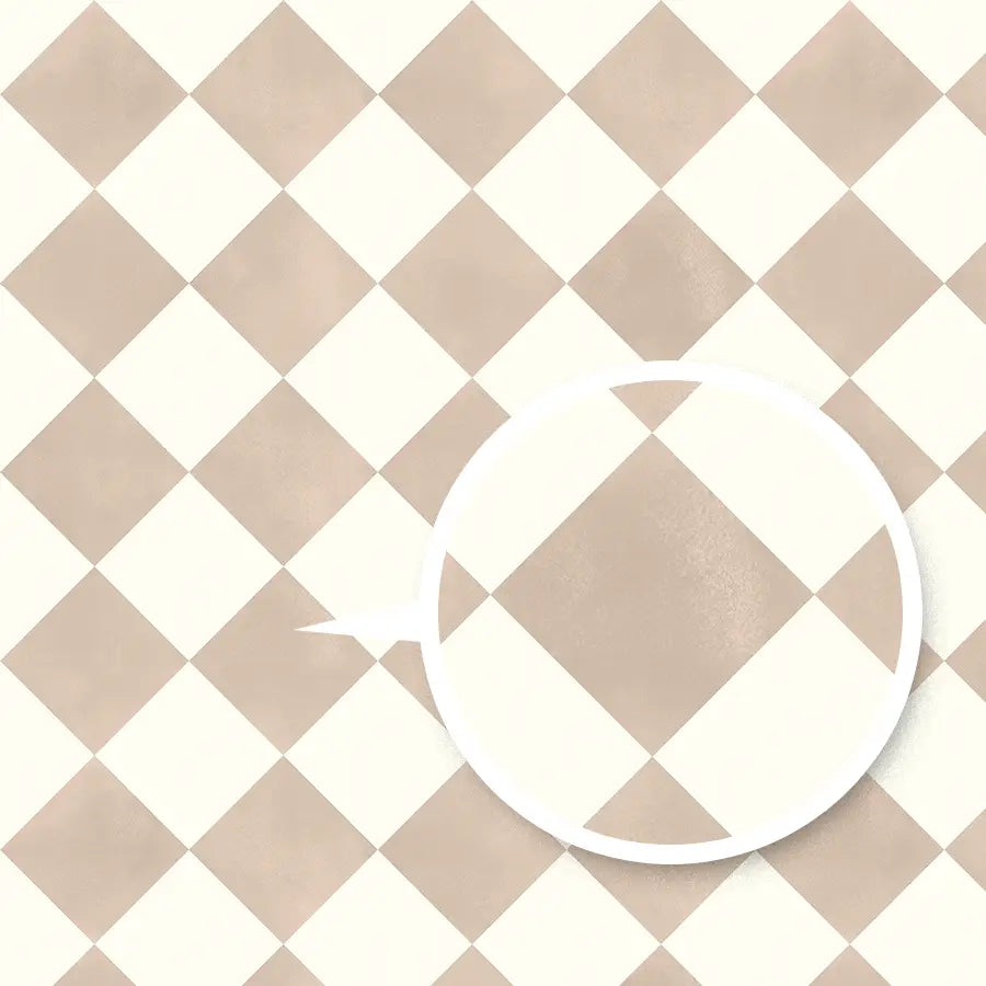 Papier peint losanges beige