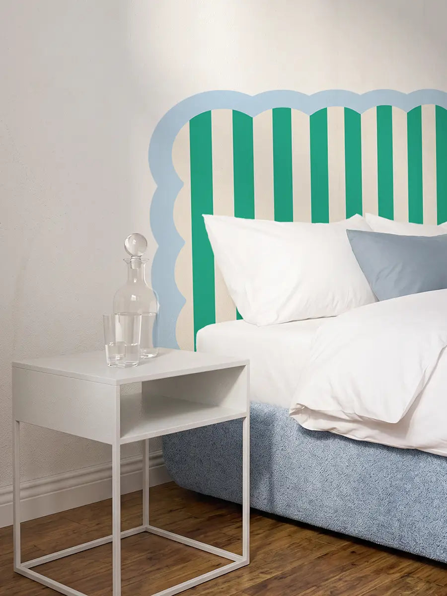 Tête de lit Nuage Bleu et Vert