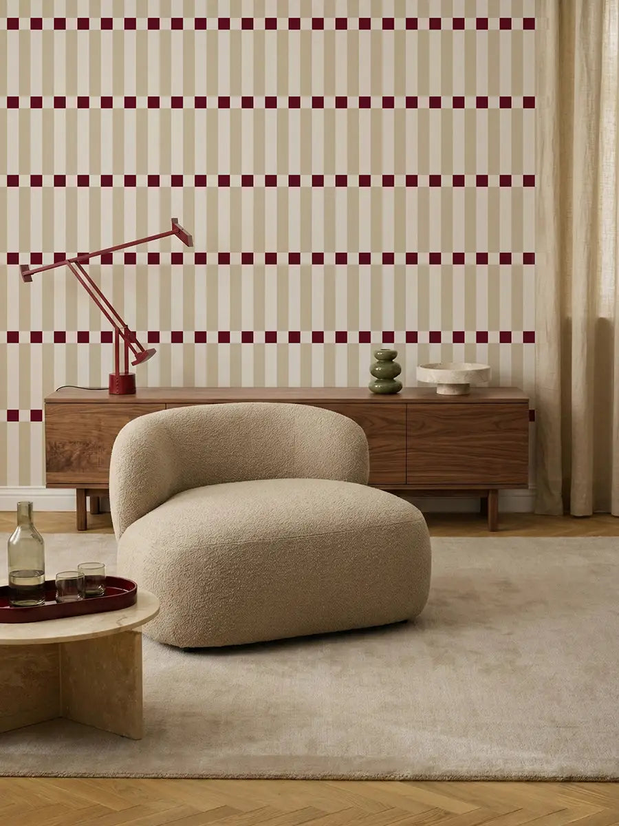 Papier peint Damier graphique sur mesure