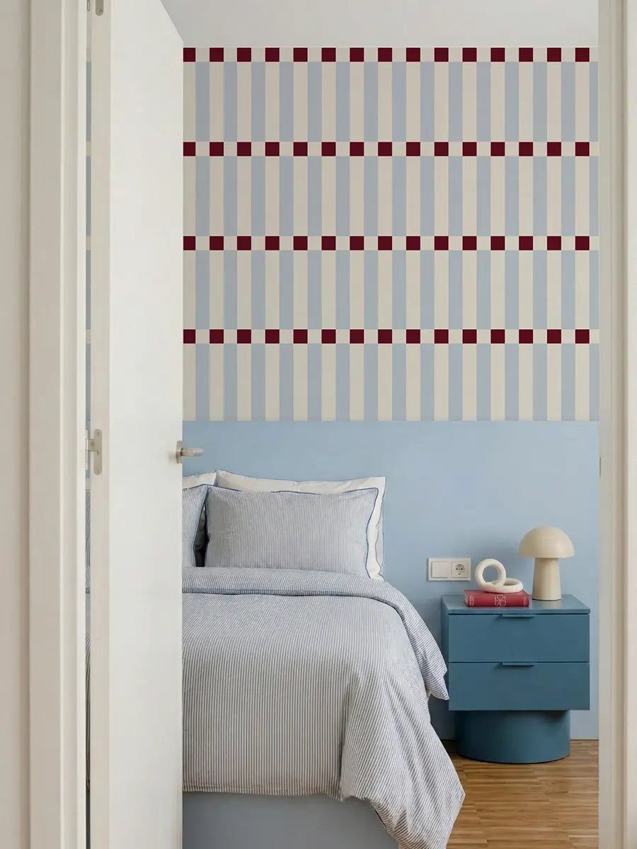 Papier peint Damier graphique sur mesure