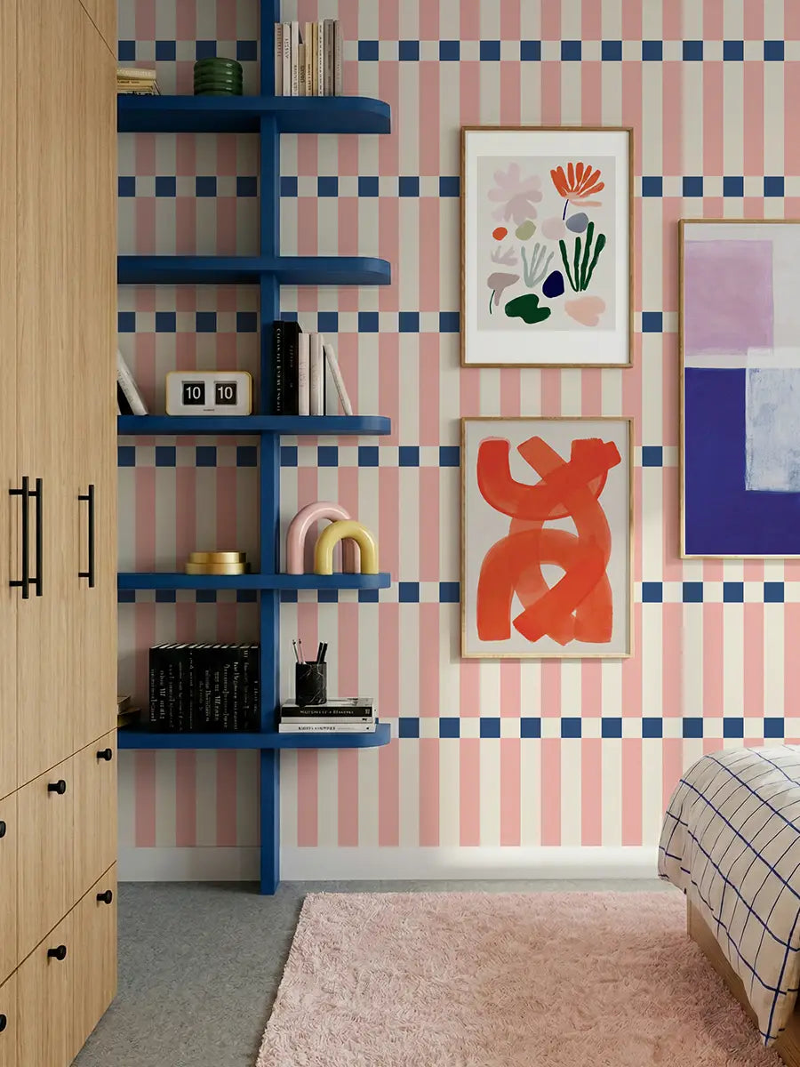 Papier peint Damier graphique sur mesure