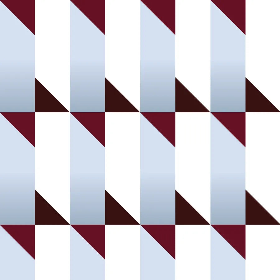 Papier peint Tangram Bleu Glacier