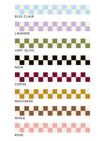 Frise murale Damier