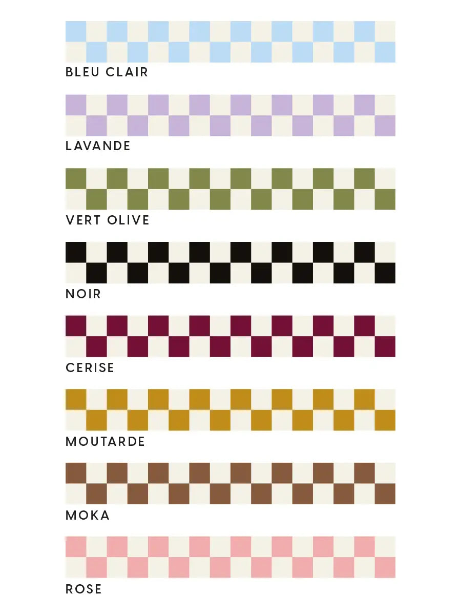 Frise murale Damier