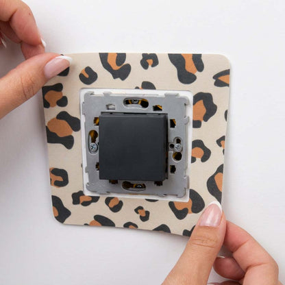Décoration pour prises et interrupteurs Leopard