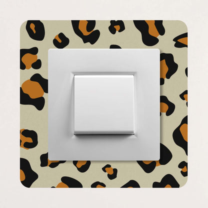 Décoration pour prises et interrupteurs Leopard