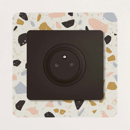 Décoration pour prises et interrupteurs Terrazzo