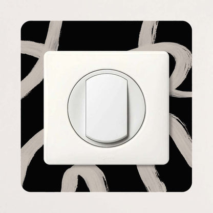 Décoration pour prises et interrupteurs Lignes Abstraites