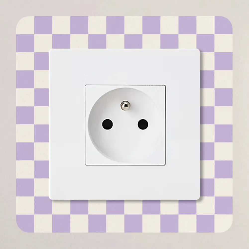 Décoration pour prises et interrupteurs Damier