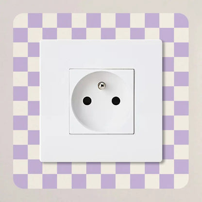 Décoration pour prises et interrupteurs Damier