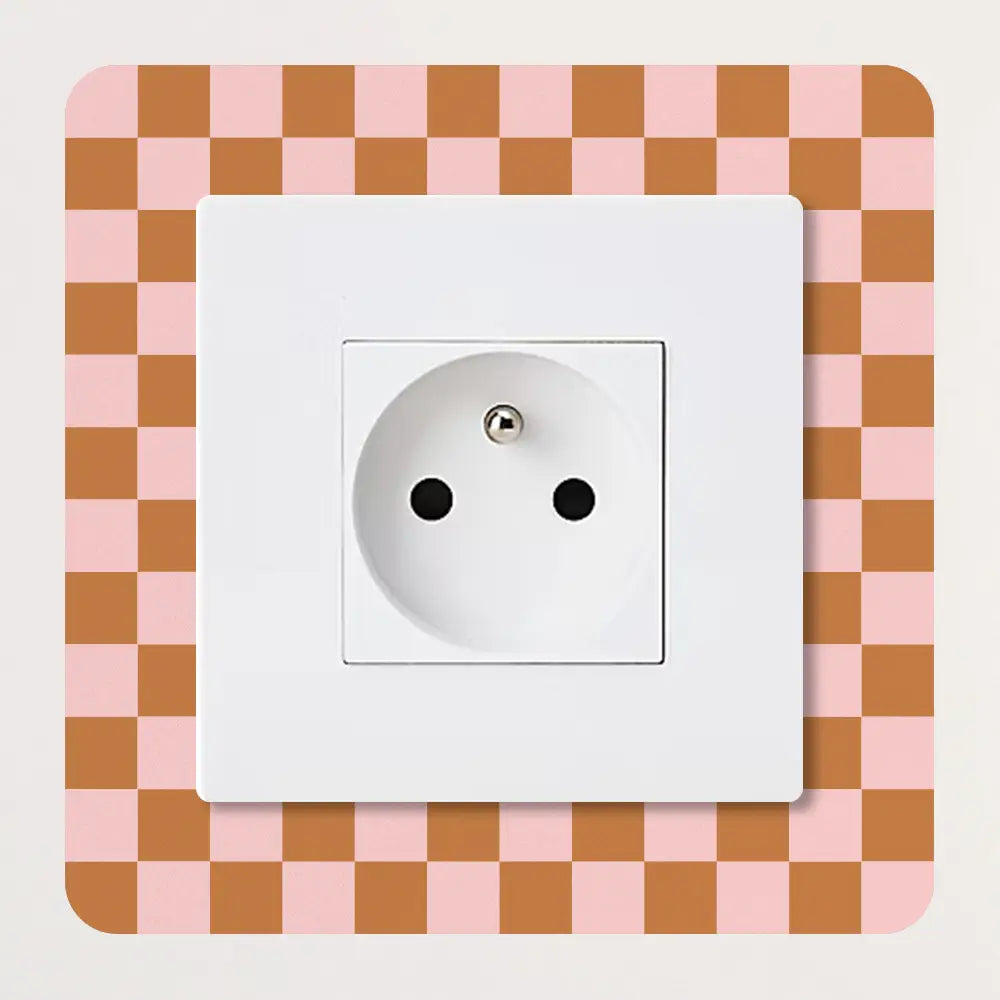 Décoration pour prises et interrupteurs Damier