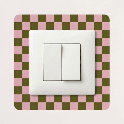 Décoration pour prises et interrupteurs Damier