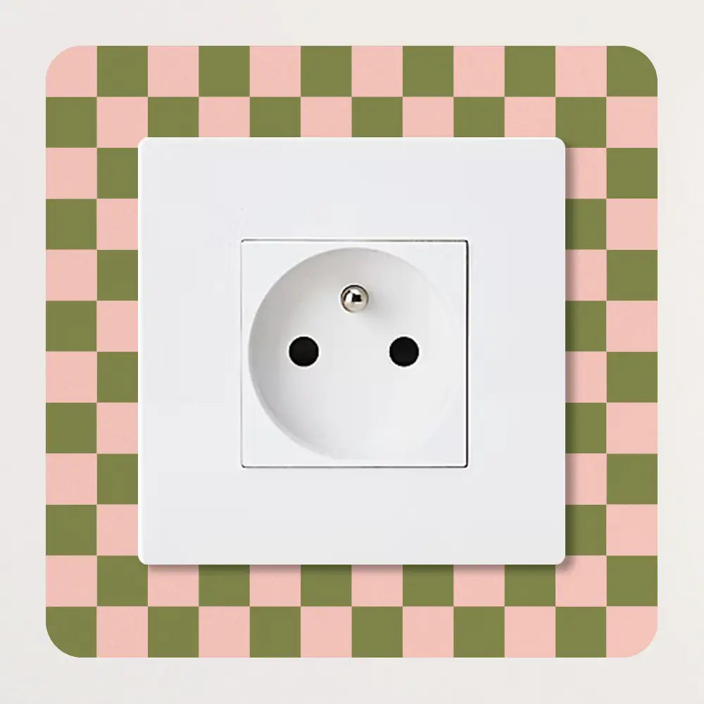 Décoration pour prises et interrupteurs Damier