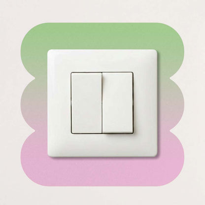 Décoration pour prises et interrupteurs en dégradé