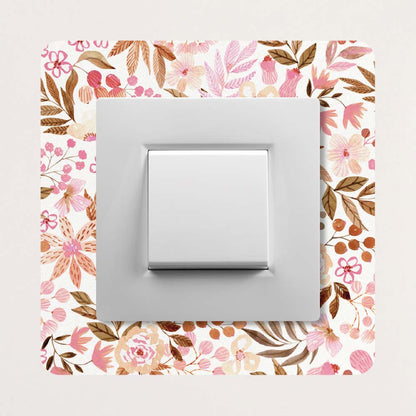 Décoration pour prises et interrupteurs Fleurs