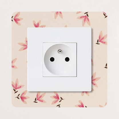 Décoration pour prises et interrupteurs Fleurs