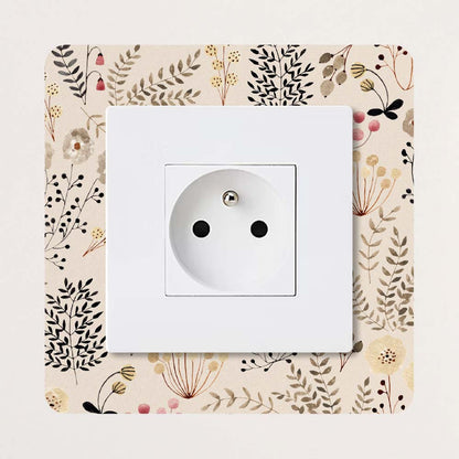 Décoration pour prises et interrupteurs Fleurs