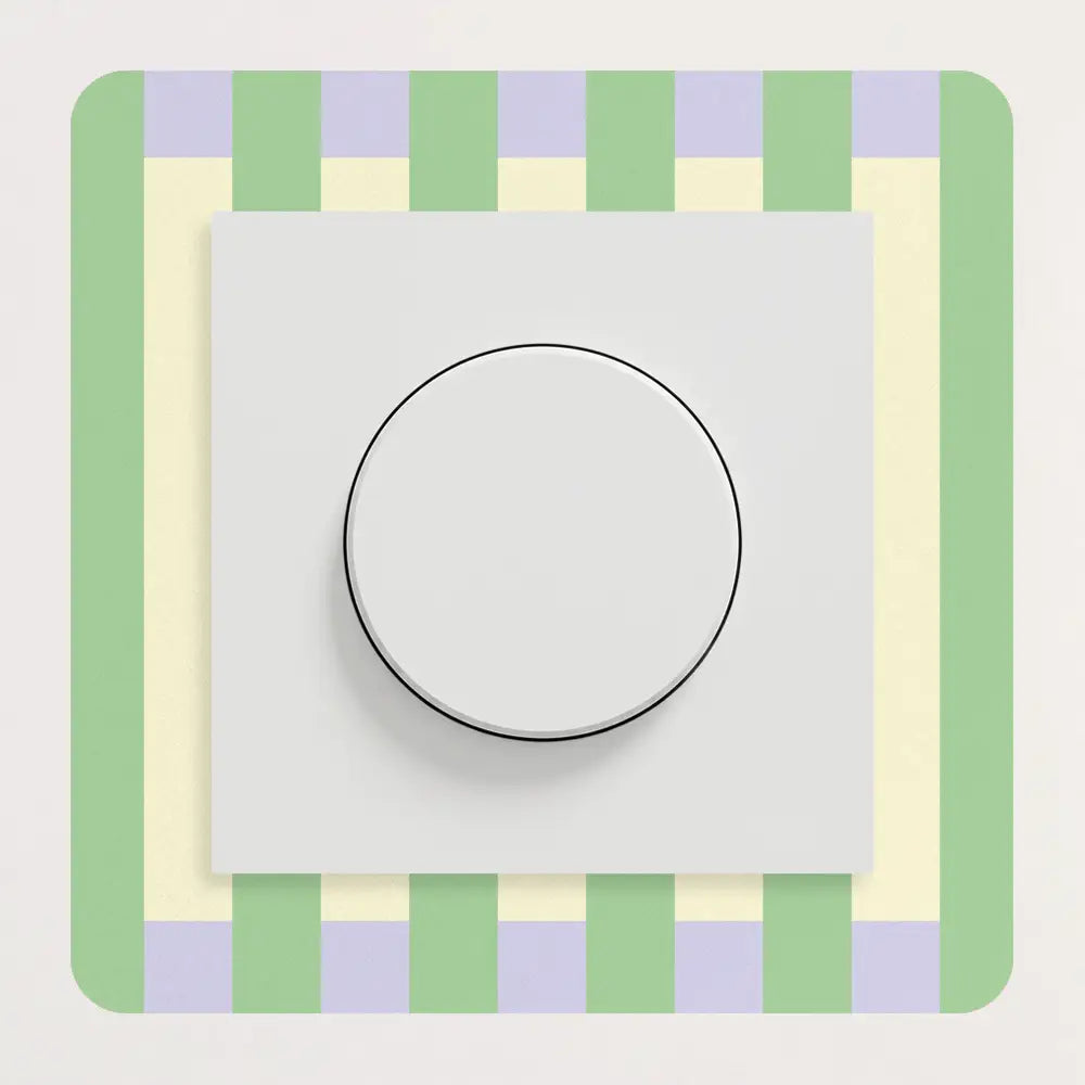 Décoration pour prises et interrupteurs Rayures bicolores