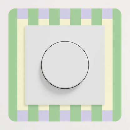 Décoration pour prises et interrupteurs Rayures bicolores