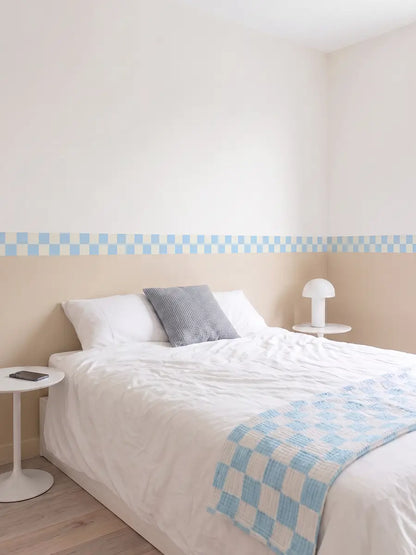 Frise murale Damier