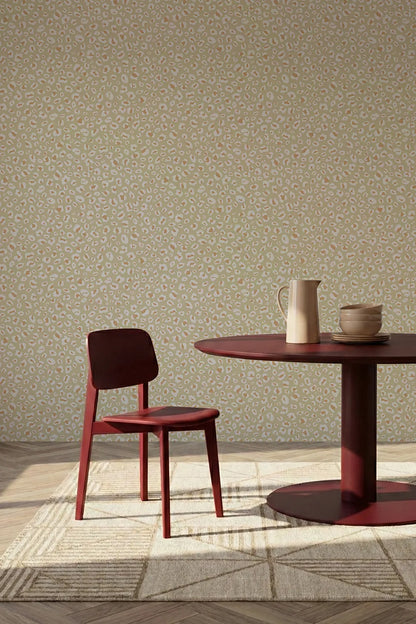 Papier peint Leopard dans une salle à manger contemporaine