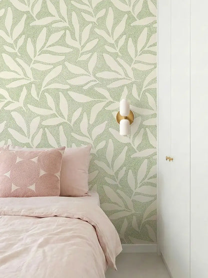 Papier peint feuilles Neora sur mesure