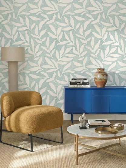 Papier peint feuilles Neora sur mesure