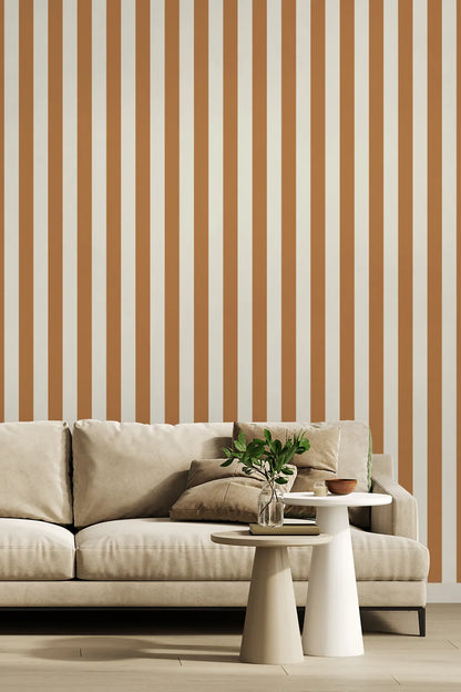 MG0102 | Papier peint Rayures Caramel
