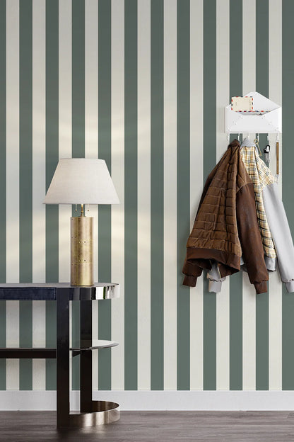 MG0103 | Papier peint Rayures Vert Sauge