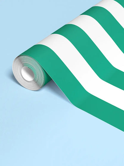 Papier peint Rayures Vert Crush