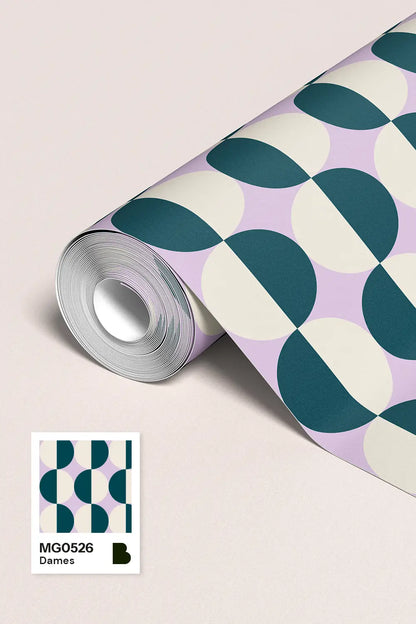 Papier peint Dames Vert Emeraude