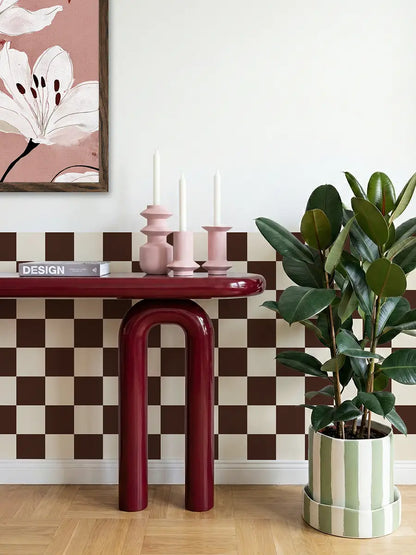 Papier peint Damier sur mesure