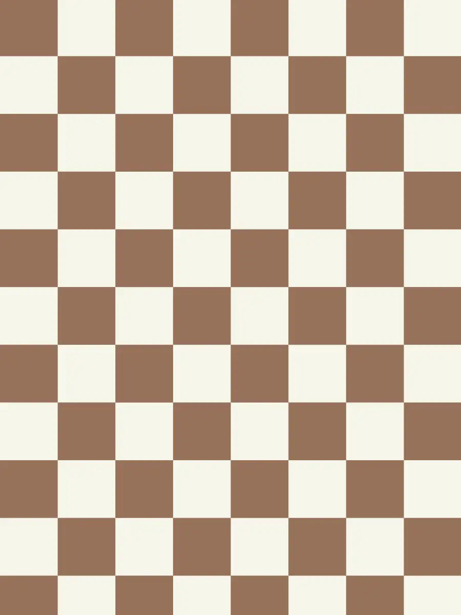 Papier peint Damier Moka