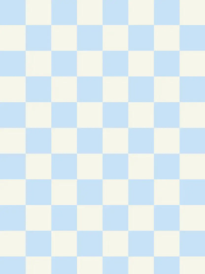 Papier peint Damier Bleu