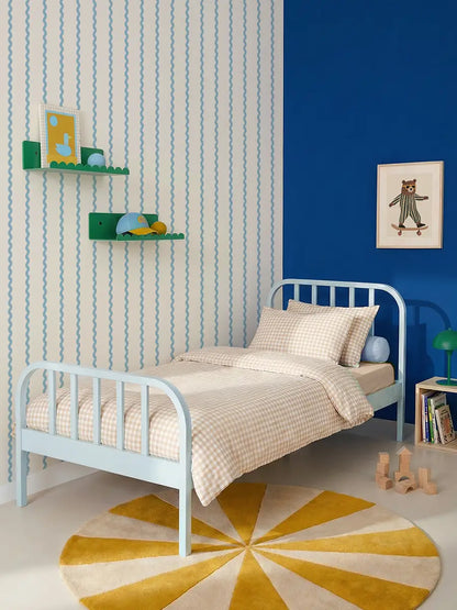 Papier peint Rayures Circus Bleu