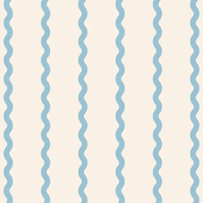 Papier peint Rayures Circus Bleu