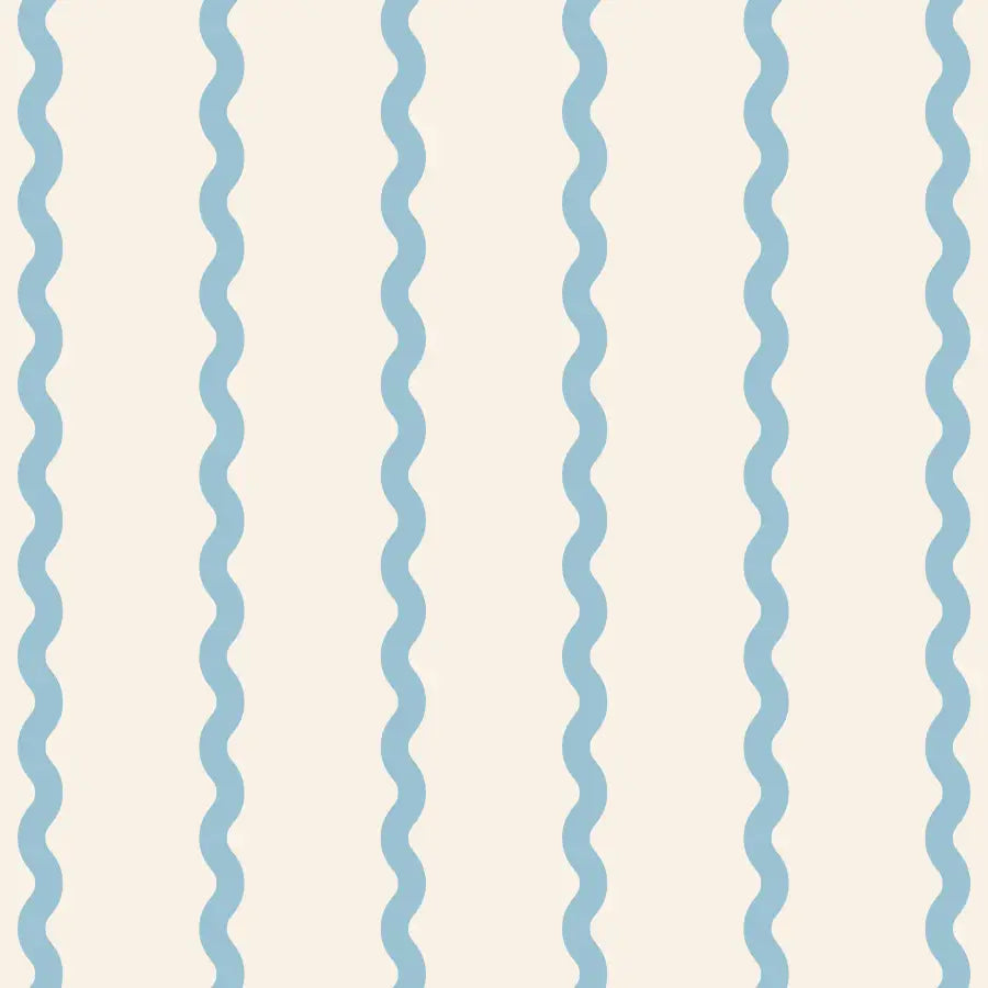 Papier peint Rayures Circus Bleu